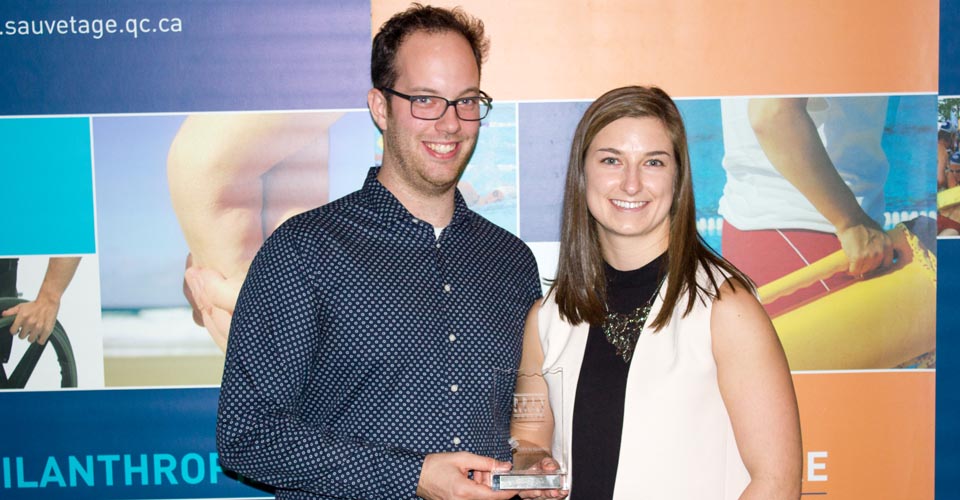 Camille Gaudreault, Sauveteur féminin de l'année pour la saison 2015-2016 Camille Gaudreault, Sauveteur féminin de l'année pour la saison 2015-2016